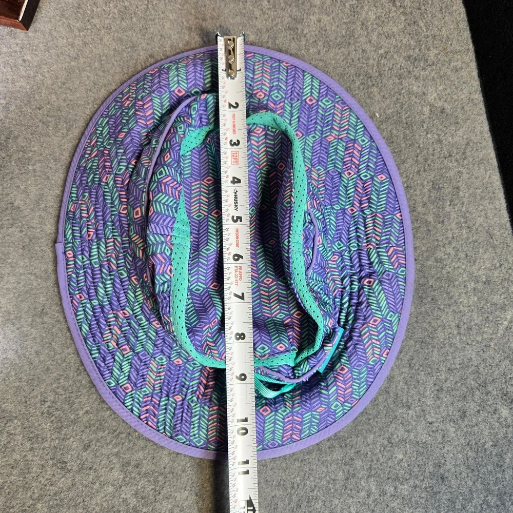 Sunday‎ Afternoons Kids Sun Hat Purple Teal Geometric 6-24 Months Adjustable S